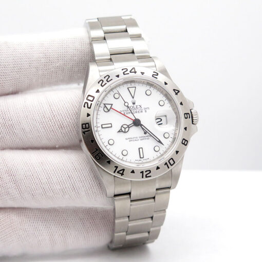 Rolex 16570 Explorer II with White Dial and 3186 Movement