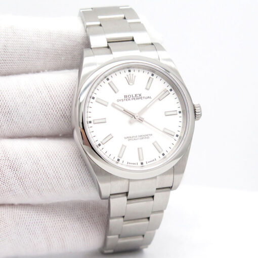 Rolex 114300 Oyster Perpetual with White Dial
