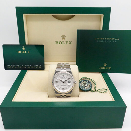 Alternative view of Rolex 127234 Land-Dweller 36 with White Dial