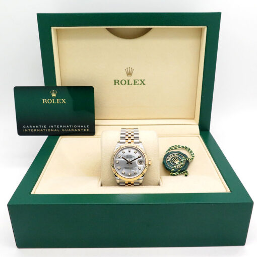 Rolex 278273 Datejust 18K/SS with Mother of Pearl Diamond Dial on Jubilee - Image 2
