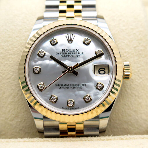 Rolex 278273 Datejust 18K/SS with Mother of Pearl Diamond Dial on Jubilee - Image 3