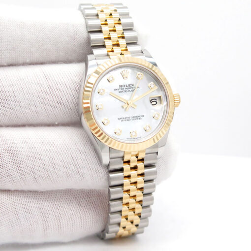Rolex 278273 Datejust 18K/SS with Mother of Pearl Diamond Dial on Jubilee