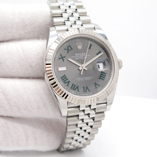 Rolex 126334 Datejust 41 with Slate Roman Dial on Jubilee