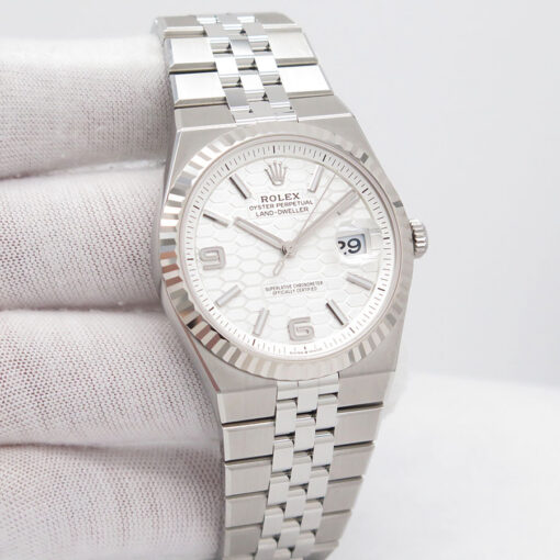 Rolex 127334 Land-Dweller 40 with White Dial