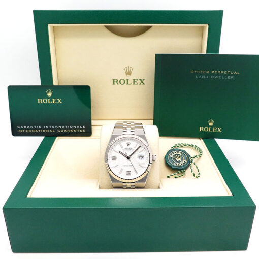 Alternative view of Rolex 127334 Land-Dweller 40 with White Dial
