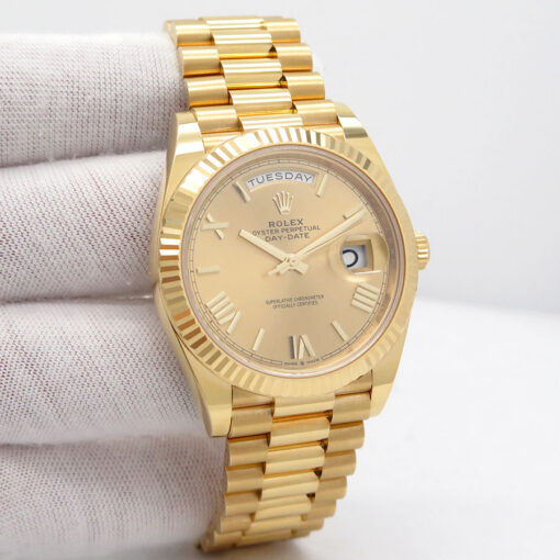 Rolex 228238 Day Date 40 18K Yellow Gold with Champagne Roman Dial