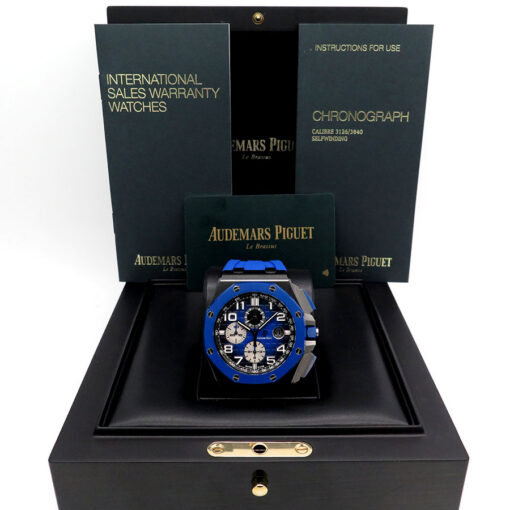 Alternative view of Audemars Piguet 26405CE Royal Oak Offshore Chronograph Ceramic Blue