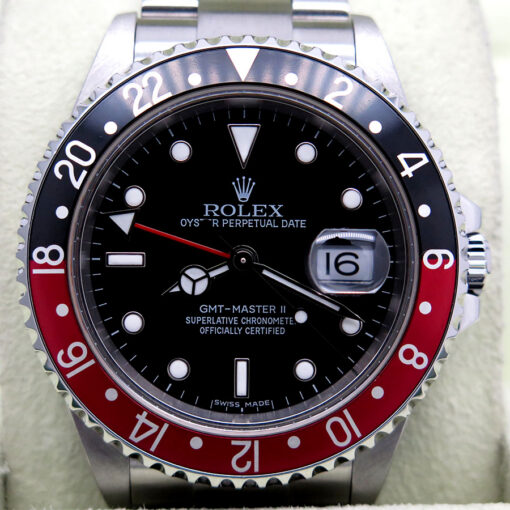 Rolex 16710 GMT Master II with Red & Black Bezel - Image 3