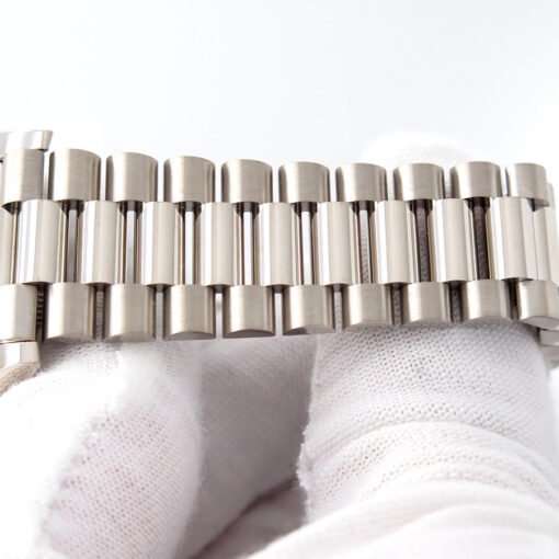 Rolex 228239 Day Date 18K White Gold with Olive Green Roman Dial - Image 6