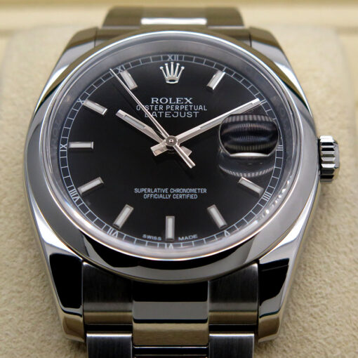Rolex CPO 116200 Datejust with Black Stick Dial on Oyster - Image 3