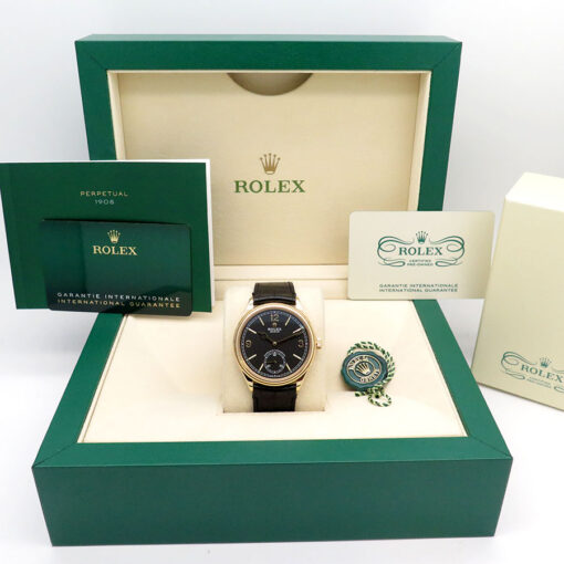 Alternative view of Rolex CPO 52508 Perpetual 1908 with Black Dial 39mm