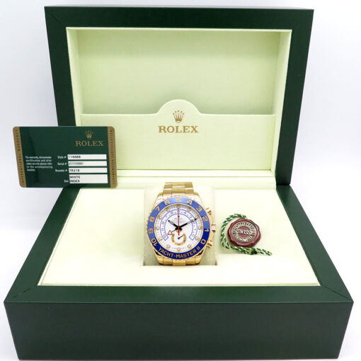 Alternative view of Rolex 116688 Yachtmaster II 18K Yellow Gold