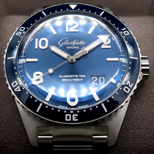 Glashutte SeaQ Panorama Date with Blue Dial - Image 3