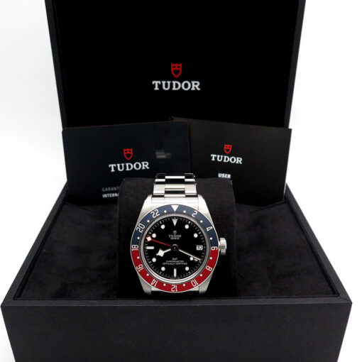 Alternative view of Tudor 79830RB Heritage Black Bay GMT with Red/Blue Bezel (New Old Stock)