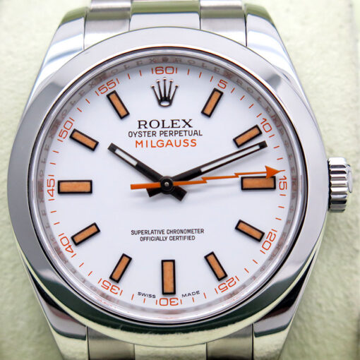 Rolex CPO 116400 Milgauss with White Dial - Image 3