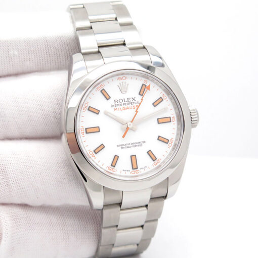 Rolex CPO 116400 Milgauss with White Dial
