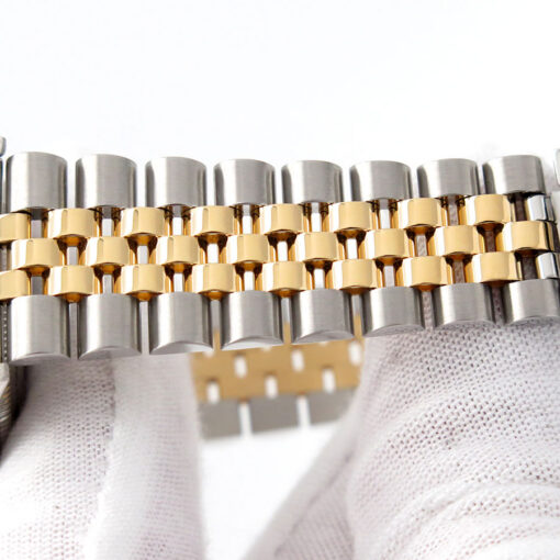 Rolex 16233 Datejust 18K/SS with White Roman Dial on Jubilee - Image 13