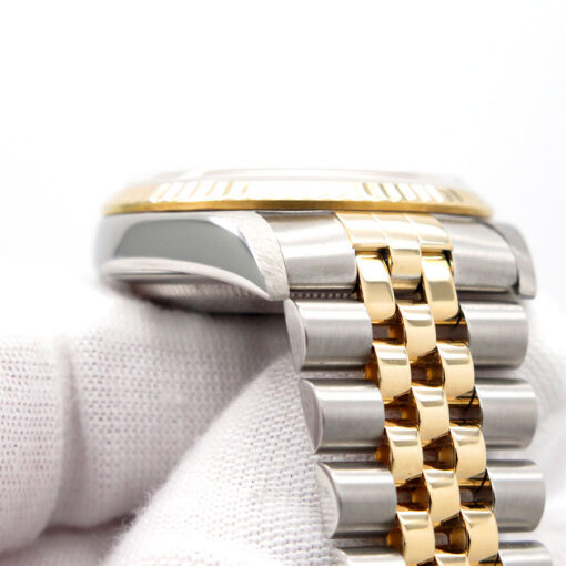 Rolex 16233 Datejust 18K/SS with White Roman Dial on Jubilee - Image 8