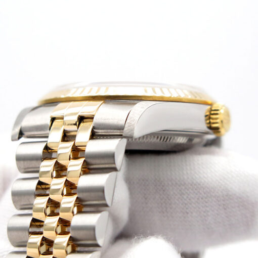 Rolex 16233 Datejust 18K/SS with White Roman Dial on Jubilee - Image 7