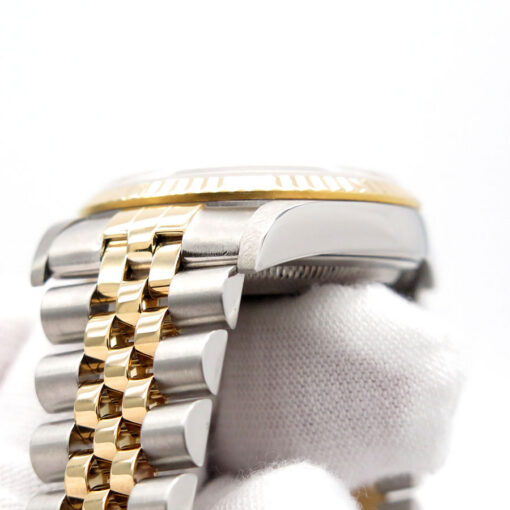 Rolex 16233 Datejust 18K/SS with White Roman Dial on Jubilee - Image 5