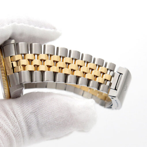 Rolex 16233 Datejust 18K/SS with White Roman Dial on Jubilee - Image 14