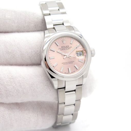 Rolex 279160 Datejust with Pink Stick Dial on Oyster