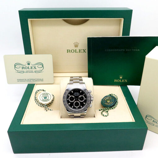 Alternative view of Rolex CPO 116500LN Cosmograph Daytona with Black Dial