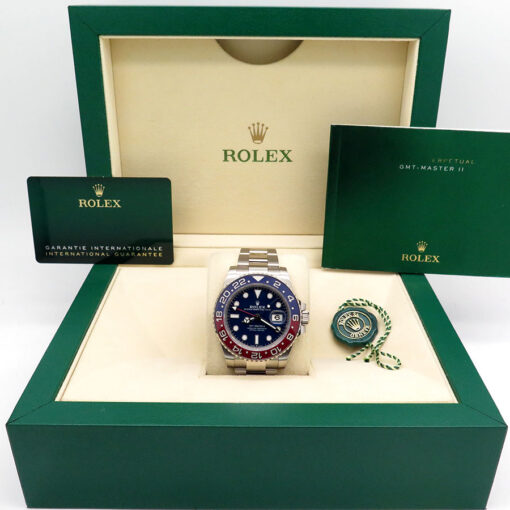 Alternative view of Rolex 126719BLRO GMT Master II with Blue Dial