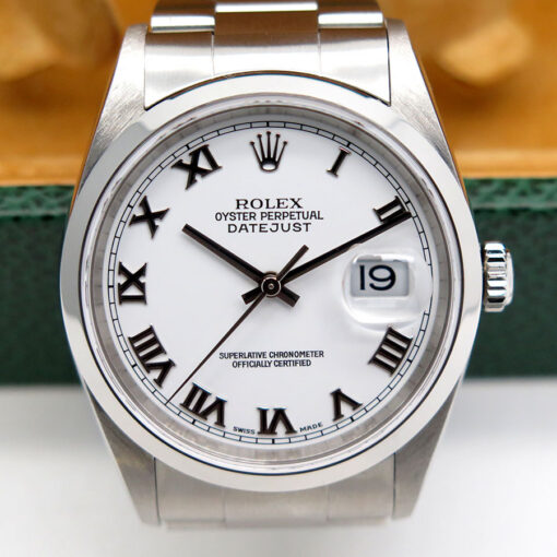Rolex 16200 Datejust with White Roman Dial on Oyster - Image 3