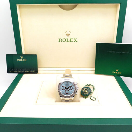 Rolex 126506 Cosmograph Daytona Platinum with Ice Blue Diamond Baguette Dial - Image 2