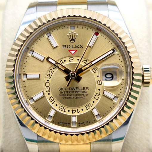 Rolex 336933 Skydweller 18K/SS with Champagne Dial on Oyster - Image 3