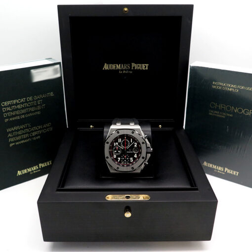 Alternative view of Audemars Piguet 26470ST Royal Oak Offshore Chronograph with Black Dial