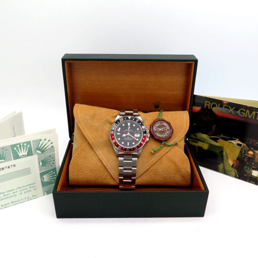 Alternative view of Rolex 16710 GMT-Master II with Red/Black Bezel