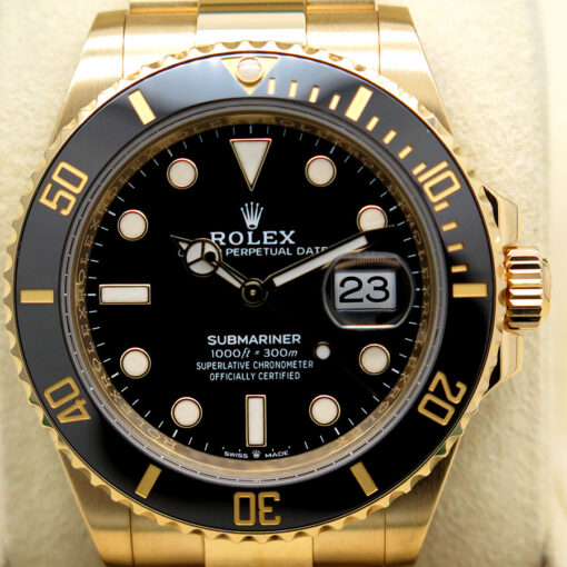 Rolex 126618LN Submariner 18K Yellow Gold with Black Dial - Image 3