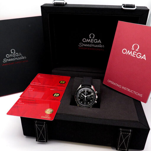 Alternative view of Omega Speedmaster Professional Moonwatch with 3861 Movement on Strap