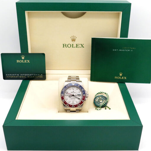 Alternative view of Rolex 126719BLRO GMT-Master II 18K White Gold with Meteorite Dial