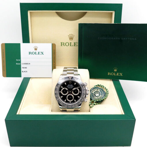 Alternative view of Rolex 116500LN Cosmograph Daytona with Black Dial