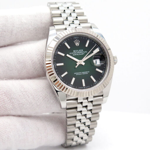 Rolex 126334 Datejust 41 with Green Ombre Dial