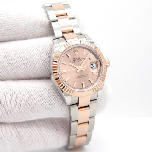 Rolex 279171 Datejust with Rose Stick Dial on Oyster