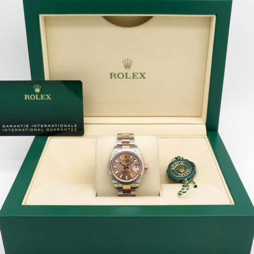 Alternative view of Rolex 279171 Datejust with Rose Stick Dial on Oyster