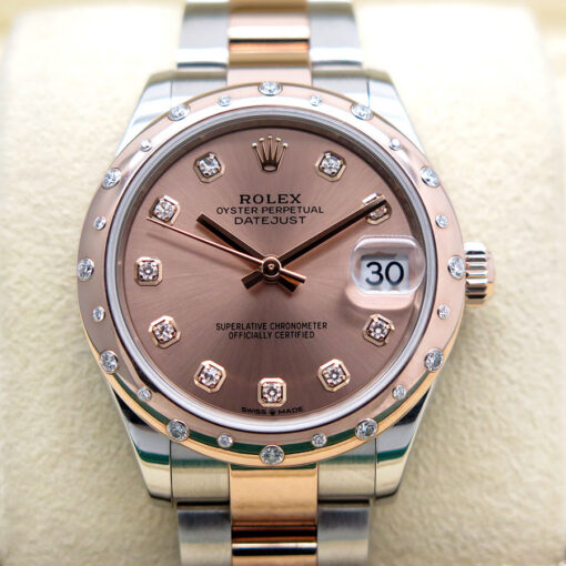 Rolex 278341RBR Datejust with Rose Diamond Dial / Smooth Diamond Bezel on Oyster - Image 3