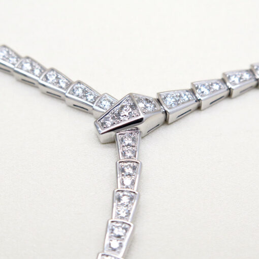 Alternative view of Bulgari Serpenti Viper Necklace 18K White Gold with Diamonds